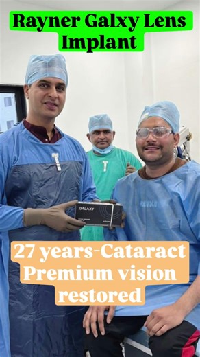 Young Cataract Surgery | Rayner Galaxy IOL Implanted