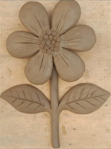 Simple Clay Flower Making 🌸 | Relaxing Clay Art #shorts #viral