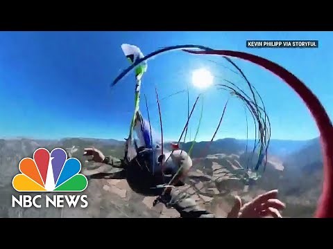 Dramatic Video: Paraglider Drops Thousands Of Feet After Parachute Tangles