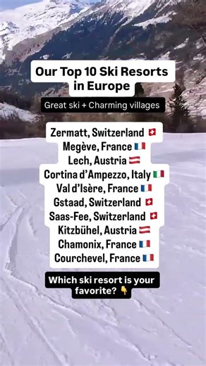 Europe’s Most Charming Ski Resorts (Not Party Crowded) 🎿❄️ #europeskiing #skitripplanning