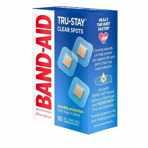 TRU-STAY™ Clear Spot Bandages,50 Ct | BAND-AID®