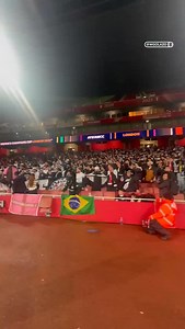 Corinthians fans, Fiel (The Faithful), making their presence felt in North London 🏟️🙌 | CBS Sports W Golazo