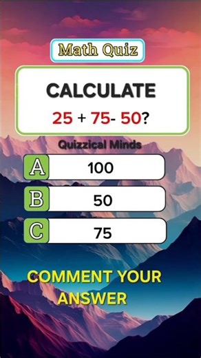 Quick Math Challenge – Can You Beat It? 🔥 #shorts