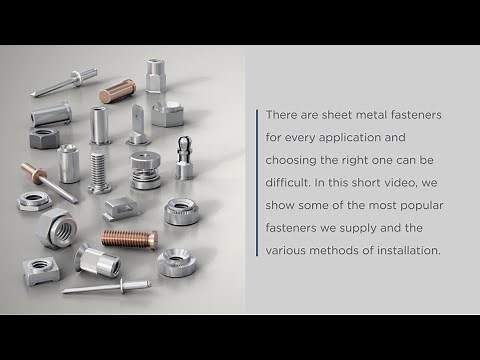TR Fastenings - Fasteners for Sheet Metal Overview