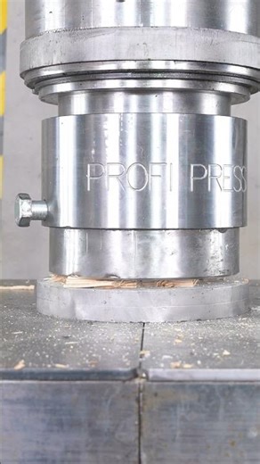 Wood Blocks Explode Under 300 Ton Press Camera Lens Shattered! 😱💥 #explosion #epicfail #drama