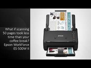 What if scanning 50 pages took less time than your coffee break? Epson WorkForce ES-500W II