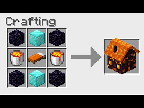Minecraft BUT You Can Craft a HOUSE From Any Block!