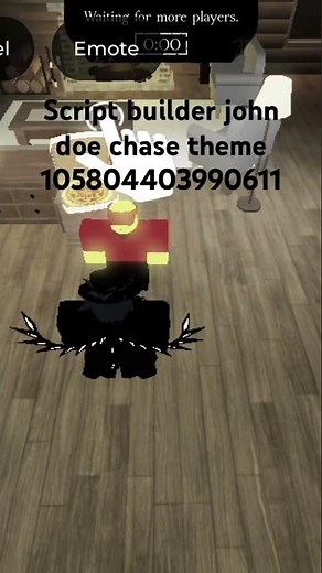 script builder John doe chase theme sound id! #roblox #forsaken