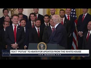 President Trump Participates in a Visit of the 2025 Stanley Cup Champions The Florida Panthers