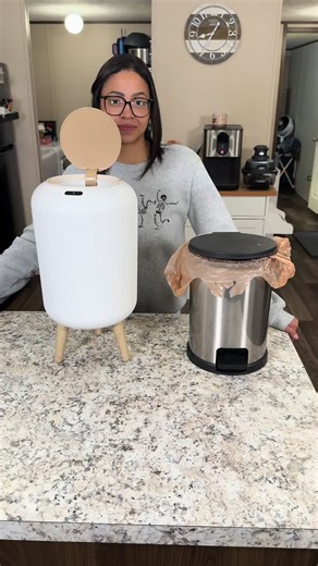 Upgrade Your Bathroom with This Motion Sensor Trash Can