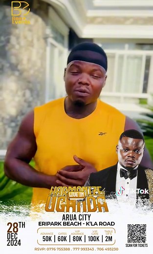 Konde Boy Harmonize Live in Arua City This Saturday
