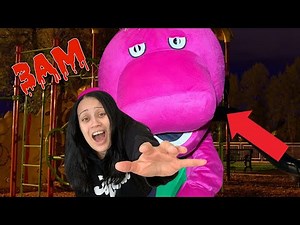 ATTACKED BY BARNEY.EXE AT HAUNTED PLAYGROUND!!