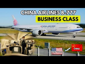China Airlines Premium Business Class - fully flat bed 🛏️! (Luxurious)