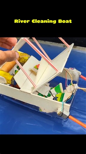 River Cleaning Boat /Science Project workingmodel model#science #youtubeshorts #viralshorts #shorts