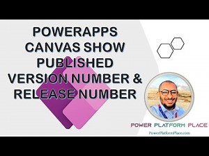PowerApps Canvas Show Version Number, Release Number,& ver. Count