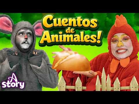 The Little Red Hen + The Lion and the Mouse 🐔🐭 | Fairy Tales in Spanish