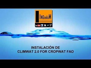 INSTALACIÓN DE CLIMWAT 2 0 FOR CROPWAT FAO