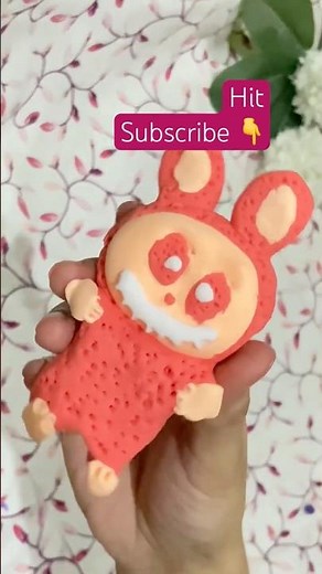 Labubu Doll homemade | Labubu DIY #labubu #labubuviral #labubuart