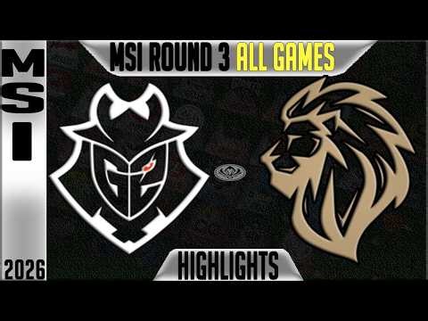 G2 vs LYON Highlights ALL GAMES | MSI 2026 Day 7 | G2 Esports vs LYON