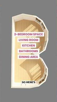 This impossible floor plan actually works #design #interiordesign #floorplan