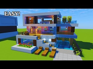 Minecraft Best Easy Modern House 🏠|