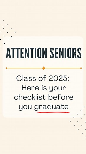 The College Navigators | Virtual College Counseling on Instagram: "🚨Attention High School Seniors🚨 📢 Class of 2025: Before you graduate, remember to send these three important pieces of information to the college you’re enrolling in. 🎓 FINAL HIGH SCHOOL TRANSCRIPT: Inform your counseling office where to send your final high school transcript. Sometimes you can update this directly in platforms such as Naviance, Score, Maia Learning, SchooLinks, etc, Your college will need proof of graduation