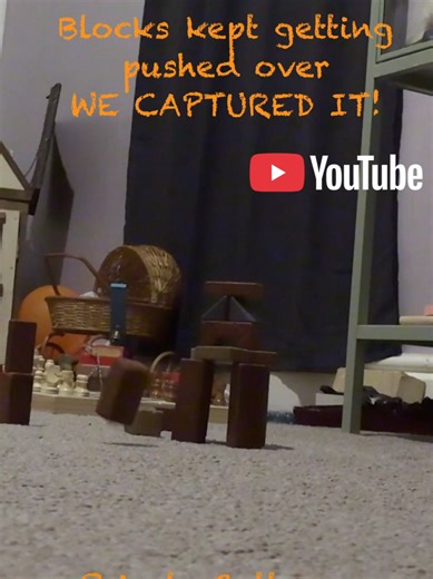 when the blocks get knocked over on their own 😱 at the Priests Cottage Leeds. Part 1 oit now on YouTube @Sal True Hauntings @Emma @👻 Zoe True Hauntings 👻 #ghosts #paranormalactivity #paranormalinvestigator #ghosthunter #paranormal