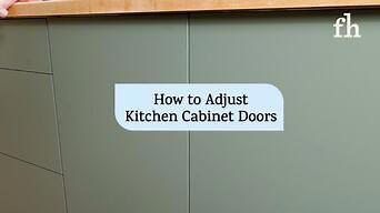 How to Adjust Kitchen Cabinet Doors