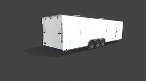 32' Custom Trailer Animated - 3D model by Lime-Media