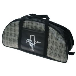 Scott Drake Tote Bag Plaid Large With Tri-Bar Logo Mustang 1965-1973