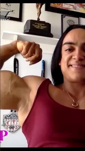 Flex for FBBC - obligatory - Amanda Santos #motivation #womensbodybuilding ~ watch interview