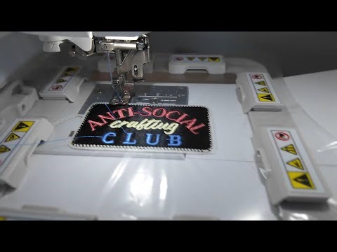 SEWTECH 4"x4" (100x100mm) Magnetic Embroidery Hoop Tutorial on Brother Innovis NV800 E