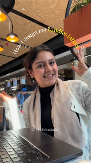 Khushi Khorwal | 07/25 - Designing My Candles Labels 👩🏻‍💻✨ . I’ve planned to post daily till 2025 ends, show all the love and support to keep me motivated... | Instagram