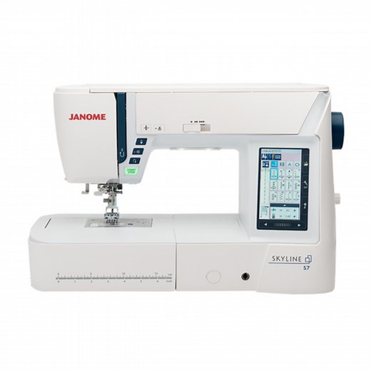 Janome Skyline S7 sewing and quilting machines on sale now at Moore's!