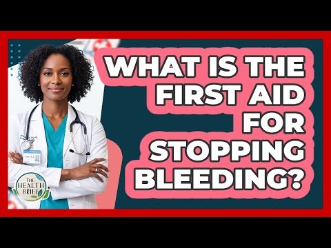 What Is The First Aid For Stopping Bleeding?