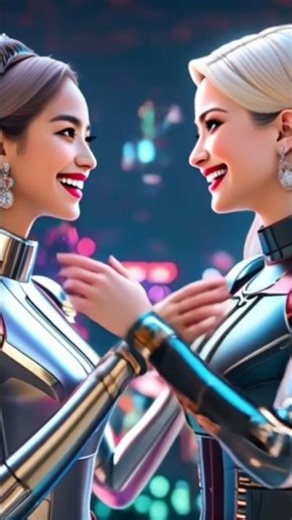 Humanoid Robot 🤖 Kissing 😘 Each Other ~# shorts #Robot