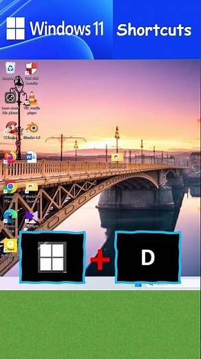 How to Quickly Show or Hide the Desktop using Shortcut Keys in Windows 11