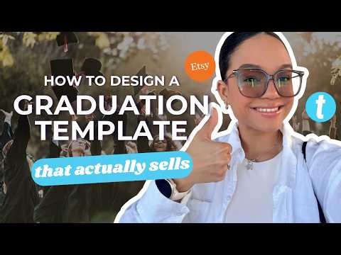 How to Make Graduation Templates to Sell on Etsy | Easy Templett Design Tutorial