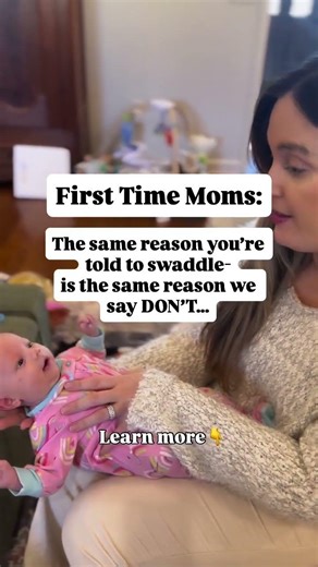 The same reason you’re told to swaddle is the same reason we say don’t… Swaddling limits movement