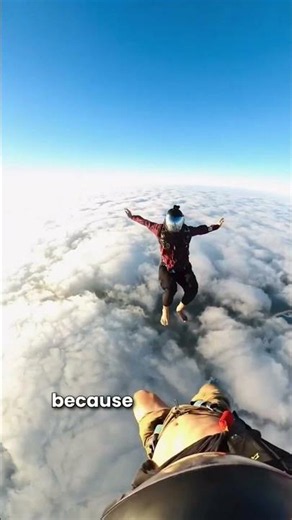 This Guy Jumped Into a Cloud 🤯 #Clouds #MindBlown