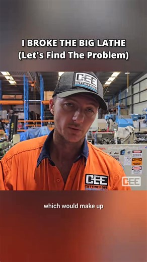 I broke the big lathe - Let's find the problem. #cee #cuttingedgeengineering #lathework #biglathe #engineeringproblems #machinistlife | Cutting Edge Engineering Australia