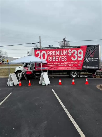 📍 ANDERSON, SC...Backyard Butchers is HERE! Grand Opening happening right now near Mr. Mattress on Clemson Blvd. 20 Ribeyes for $39 hand-cut steaks and fresh burgers. Look for the Backyard Butchers truck before we sell out. 🔥 #andersonsc #southcarolina #backyardbutchers