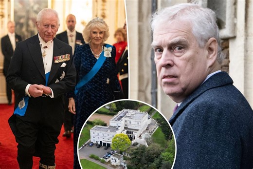 King Charles removing ‘treasures’ from Prince Andrew’s Royal Lodge home amid eviction war