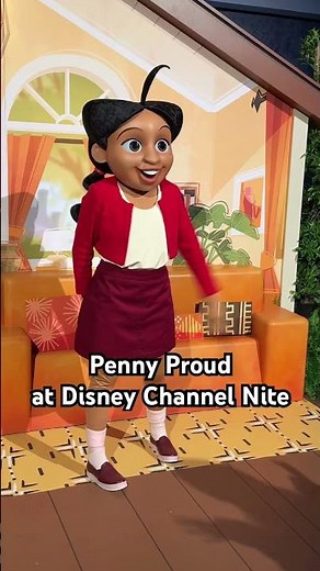 Penny from The Proud Family at Disney Channel Nite📚#disney #disneychannel #disneyland #proudfamily