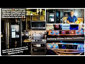 NEW Samsung Smart Slide-In Induction Range FlexDuo SmartDial & Air Fry 6.3cu ft Review & Demo🤩