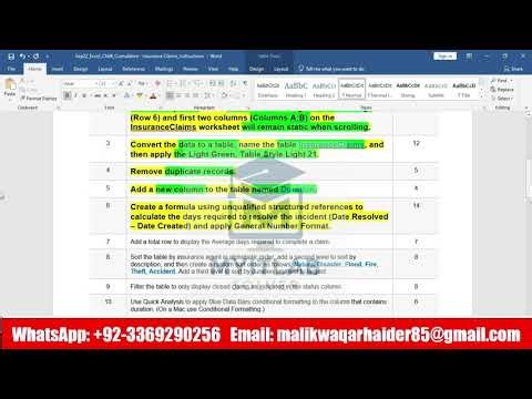 Exp22 Excel Ch04 Cumulative Insurance Claims