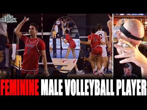 Coach JB Reacts To Feminine Male College Volleyball Player!