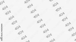 The background consists of animated errors 404, After effect