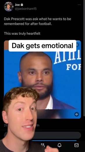 Joe Bonham on Instagram: "Dak on life AFTER football #nfl #dallascowboys #dak #jerryjones"