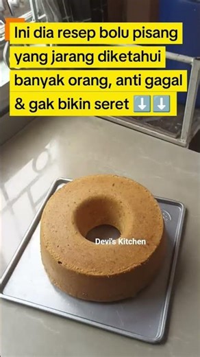 Ini dia resep bolu pisang anti gagal & gak bikin seret ⬇️⬇️#resepbolupisang #idejualandarirumah